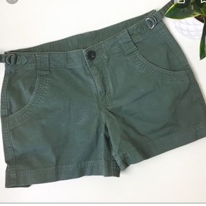 Athleta Army green cargo shorts